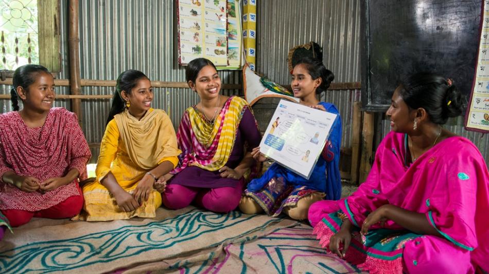 Students reading in classroom